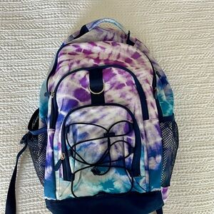 Pottery Barn Tie-Dye Backpack and lunch box